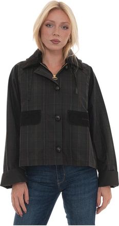 Barbour Adina Checked Waxed Jacket - Jackets - Mujer - Verde - M