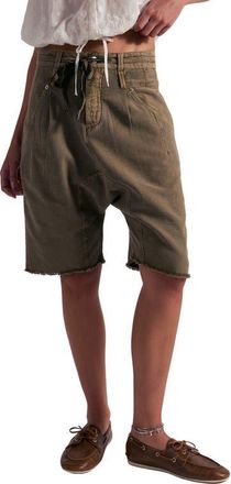 Free People Sage Tie Waist Shorts in Dusted Cocoa at Nordstrom, Size 10
