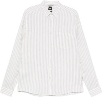 HUGO BOSS Liam Shirt - Heren - Casual Overhemden - Beige - XL - Linnen - Overhemden
