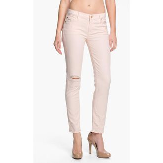 7 For All Mankind The Slim Cigarette Stretch Jeans in Ballet Pink at Nordstrom Rack, Size 26