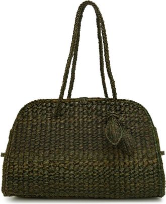 Jacquemus Le Turismo Raphia Raffia Tote bag - Green - One Size