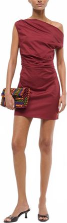 Staud Phare Mini Dress In Sangria