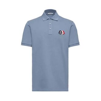 Moncler Polo Shirts, male, Blue, Size: XL L10918A0003089A16714 Polo Shirt