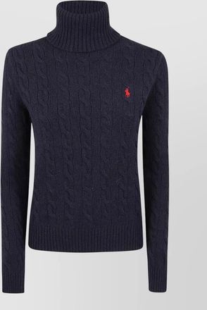 Polo Ralph Lauren wool cashmere cable knit turtleneck sweater