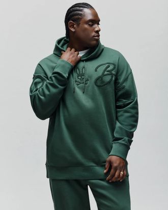 Psycho Bunny Big And Tall Tate Chenille Hoodie 304 GARDEN TOPIARY / 1XLT