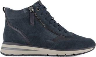 Medicus comfort gevoerde suede sneakers donkerblauw