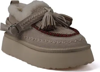 Zigi Soho Markel Faux Fur Tassel Bootie in Off White Suede at Nordstrom, Size 11Us