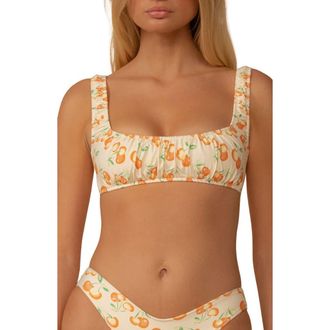 Montce Swim Cherry Sorbet Zoe Bikini Top in Cherry Sherbet at Nordstrom, Size X-Small