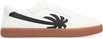 Palm Angels Schoenen, Heren, Wit, 40 EU, Leer, Palm 1 Low-Top Sneakers