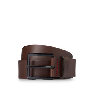 HUGO BOSS Hugo Gionio Italiaanse leren riem voor volwassenen (Bruin)