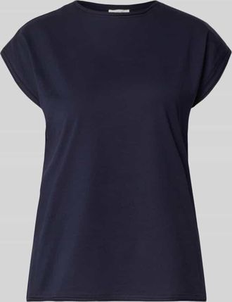 Christian Berg T-Shirt mit Rundhalsausschnitt und Rollsaum in Dunkelblau, Gr&ouml;&szlig;e XXL