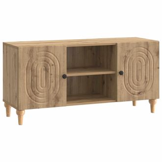 vidaXL Mueble De Tv Roble Artesanal 102 X 34,5 X 50 Cm Vidaxl