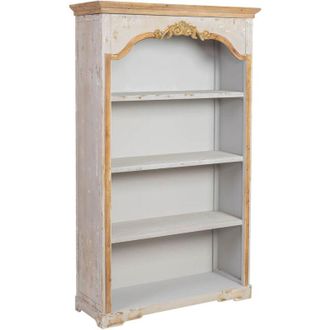 Wanderlust Deco Estanter&iacute;a Librer&iacute;a De Madera Gris Envejecida 120x45x210h Cm