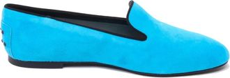 Tod's Lage Rubberen Instapper Schoen Gemaakt in Itali&euml; - Dames - Loafers - Blauw - 36 1/2 EU - Schoenen