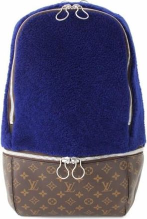 Louis Vuitton Rare Louis Vuitton Blue Shearling Marc Newsom Backpack
