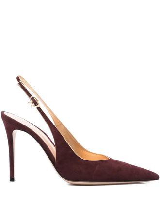 Gianvito Rossi 95 -mm -Wildleder -Slingback -Pumpen