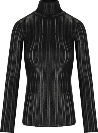 Elisabetta Franchi Turtleneck Top - Dames - Coltruien - Zwart - L - Polyester - Truien & Vesten