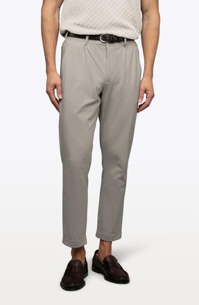 Cuts Soho Pleated Stretch Trousers in Mourning Dove at Nordstrom, Size Xx-Large