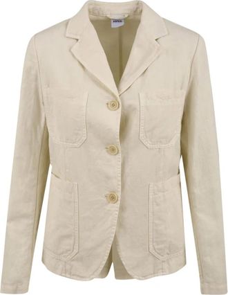 Aspesi Completo Modello 1002 G208 - Dames - Blazers - Beige - XS - Katoen - Jassen