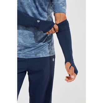 Coolibar Mens Performance Arm Sleeves - UPF 50+ Sun Protection - Backspin in Navy at Nordstrom, Size Xx-Large