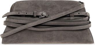 Moschino Tie Me Bag - Dames - Clutches - Grijs - ONE Size - Leer - Tassen