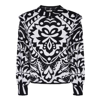 Farm Rio Rondgebreide bovenkleding - Dames - Ronde hals truien - Zwart - S - Truien & Vesten