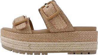 Soda Womens Beach Platform Sandals In Tan