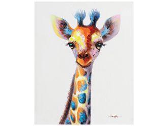Schubiger M&ouml;bel Bild Bunt Gepunktete Giraffe