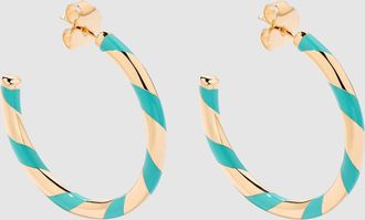 Aur&eacute;lie Bidermann Boucles doreilles Gm Positano Paille Acqua