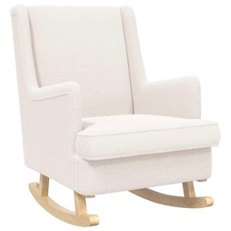 vidaXL Mecedora Crema 62 X 80 X 85 Cm Boucl&eacute; Vidaxl