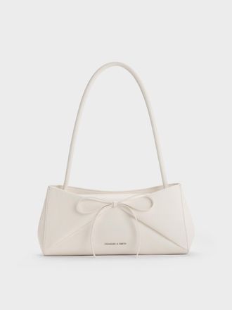 Charles & Keith Hazel Bow Panelled Shoulder Bag