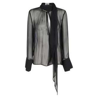 Erika Cavallini Semi Couture Shirts, female, Black, Size: S Blouses