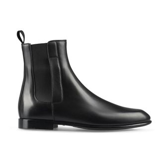 Ferragamo Chelsea Boots, male, Black, Size: 8 1/2 US Angle Chelsea Boot