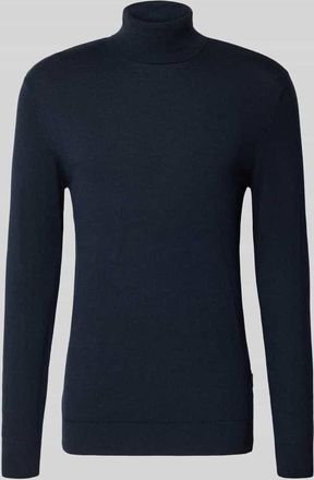 Blend Rollkragenpullover mit Label-Detail Modell BAGGE in Marine, Größe 3XL