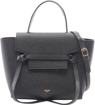 Celine Pre-owned Celine Nano Grained Calfskin Belt Bag Ladies KUH59YQR2G3XWTZP