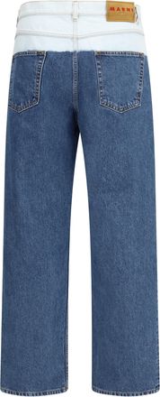 Marni Mens Five-Pocket Jeans Ultramarine Cotton