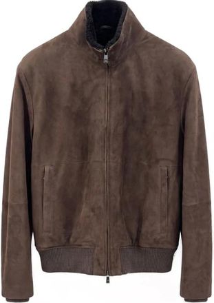Corneliani Giubbino - Jackets - Hombre - Marr&oacute;n - L
