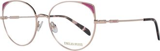 Emilio Pucci Emilio Pucci Womens Ep2692 Cateye Metal Frames - Tan - One Size