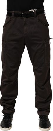 Dolce & Gabbana Brown Re- Edition Cotton Men Cargo Mens Pants