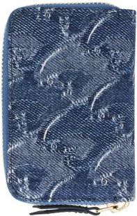 Lanvin Lunar Year Zipped Cardholder In Denim in Blue at Nordstrom