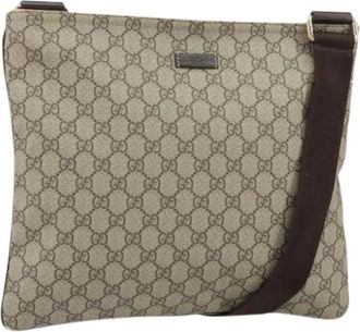 Gucci Pre-owned Cross Body Bags, female, Beige, Size: ONE SIZE Pre-owned Plastic Cross Body Bag