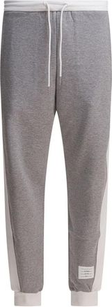 Thom Browne Classic Loopback 4-Bar Trainingsbroeken - Heren - Sweatpants - Grijs - XL - Katoen - Broeken