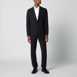 Lardini Blue Single Breasted Wool Blend Suit