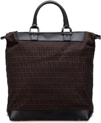 Fendi Pre-owned Tote Bags, female, Brown, Size: ONE SIZE Pre-owned Vintage Tote Bag