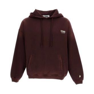 Golden Goose Hoodie - male - Golden Goose - Hoodies - Red - 2XS - Sweatshirts & Hoodies