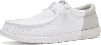 Hey Dude Wally Funk Mesh Split Mens Shoes White/Grey : 13 M