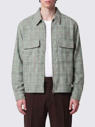 Needles Giacca camicia Dobby Grid in misto rayon con motivo check e tasche a toppa