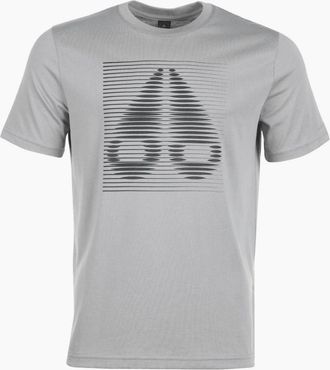 Moose Knuckles Mens Raydaze Graphic Logo Industry Grey T-Shirt - Size: 42