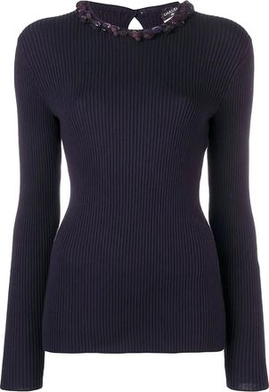 Chanel Maglione con decorazione - Viola
