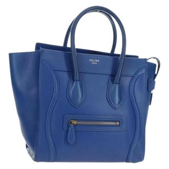 Celine Pre-owned Handbags, female, Blue, Size: ONE SIZE Pre-owned Vintage Hand Bag